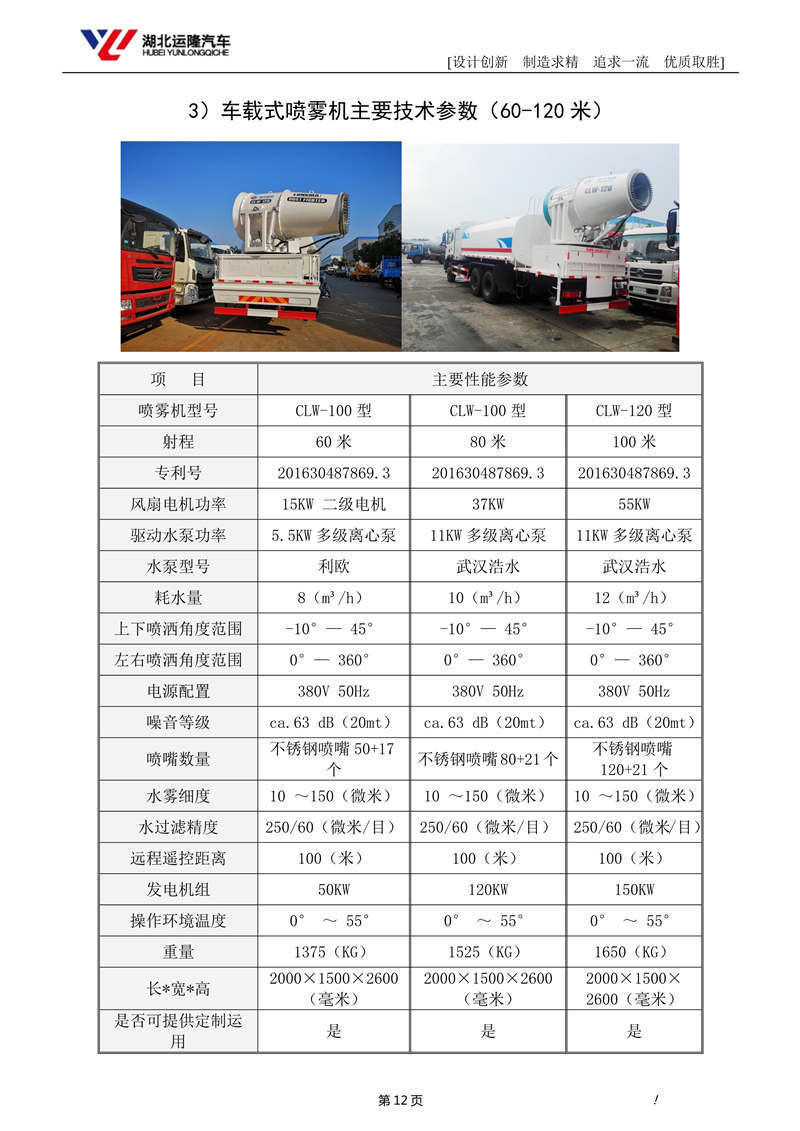16噸東風T5多功能抑塵車資料（圓罐、60-120米霧炮）(圖6)